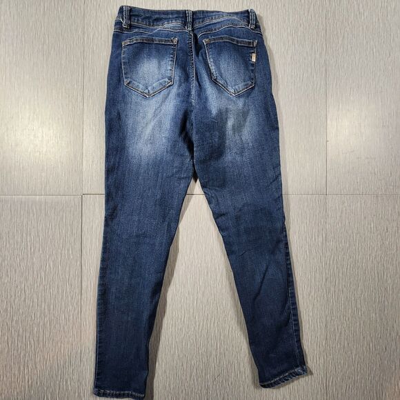 1822 Denim Jeans Womens 6 Adrianna Blue Skinny Dark Wash - Picture 6 of 9